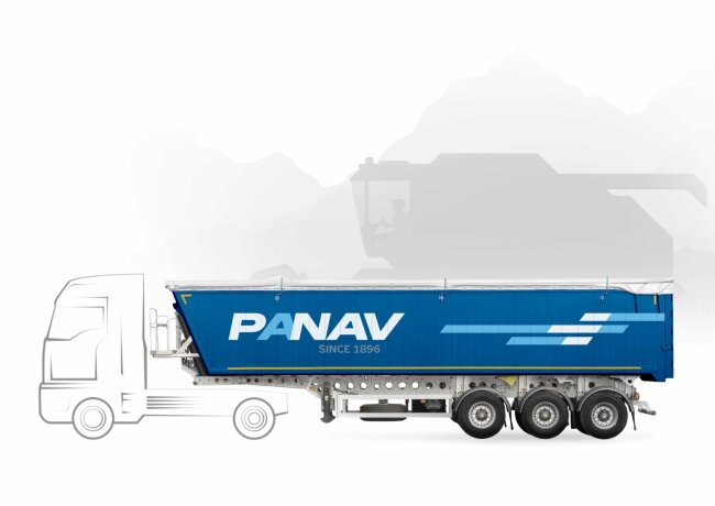 Návěs sklápěcí hliníková korba